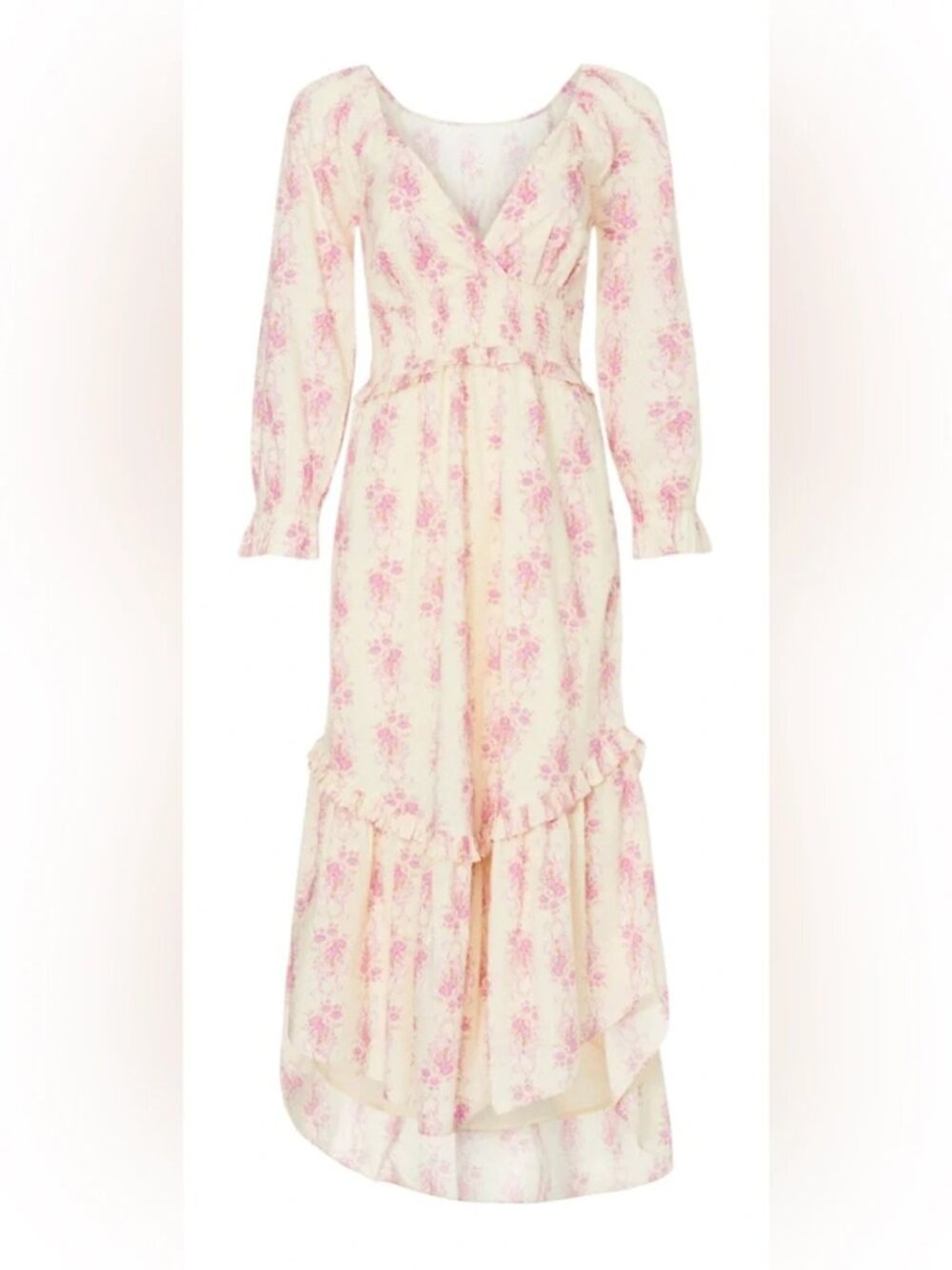 LOVESHACKFANCY Firefly Maxi Dress Pink floral Ethereal flowy summer dainty MED - Picture 5 of 14